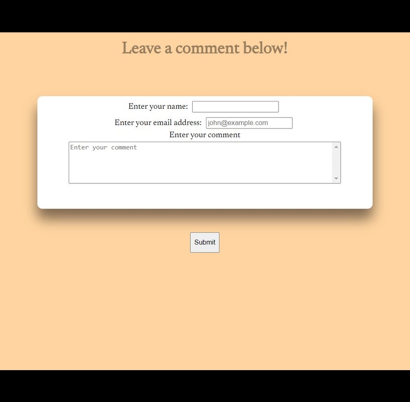 My Comment Box